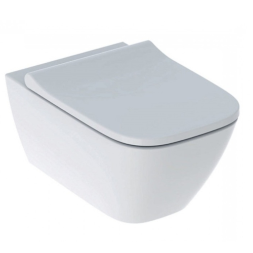 Унітаз підвісний Geberit Smyle Square Rimfree 500.683.00.2 безободковий з сидінням soft-close