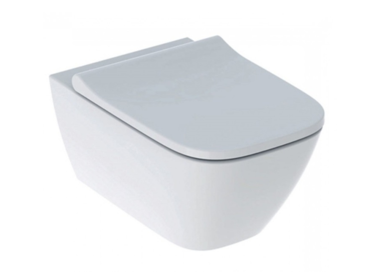 Унітаз підвісний Geberit Smyle Square Rimfree 500.683.00.2 безободковий з сидінням soft-close