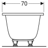  Ванна акрилова Geberit Tawa 170x70 Slim Rim 554.120.01.1