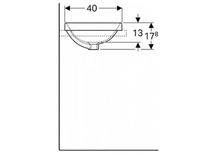  Раковина Geberit VariForm 50х40 см 500.711.01.2