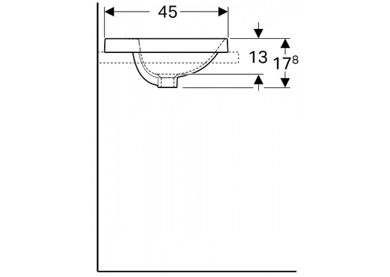  Раковина Geberit VariForm 50х45 см 500.715.01.2