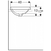  Раковина Geberit VariForm 55х40 см 500.719.01.2