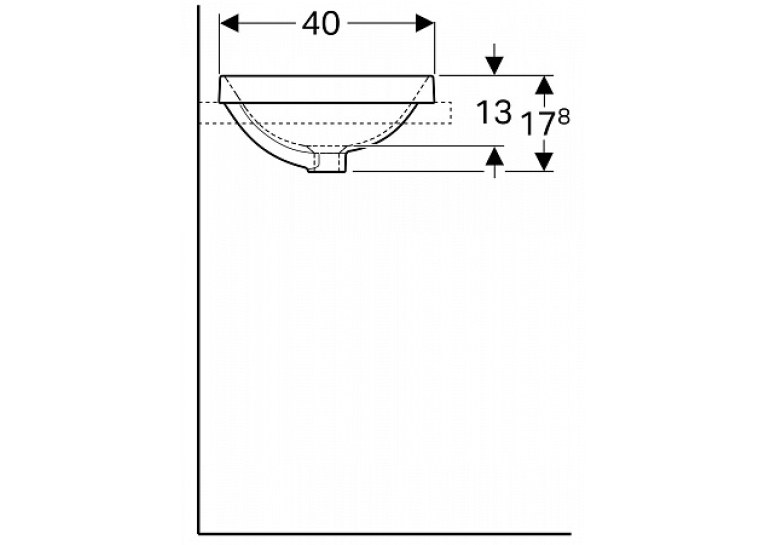  Раковина Geberit VariForm 55х40 см 500.719.01.2