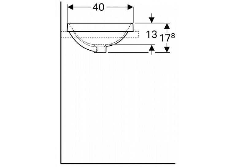  Раковина Geberit VariForm 55х40 см 500.719.01.2