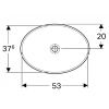  Раковина Geberit VariForm 55х40 см 500.719.01.2