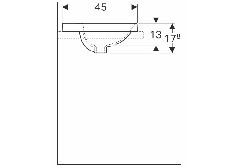 Раковина Geberit VariForm 55х45 см 500.721.01.2