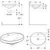  Раковина Geberit VariForm 55х45 см 500.723.01.2