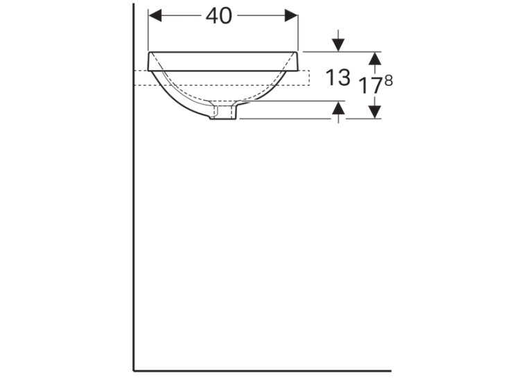  Раковина Geberit VariForm 60х40 см 500.729.01.2