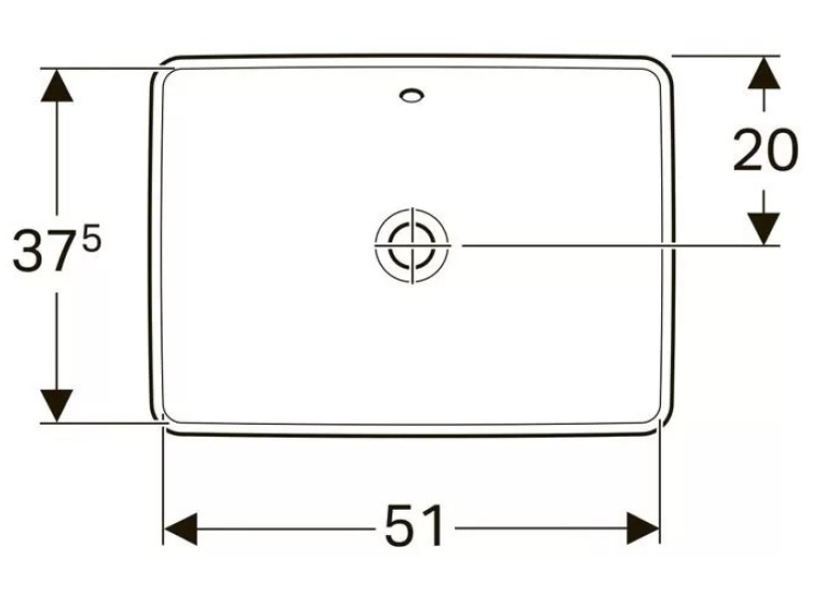  Раковина Geberit VariForm 55х40 см 500.739.01.2