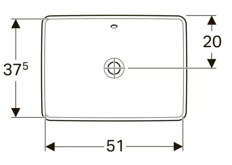  Раковина Geberit VariForm 55х40 см 500.739.01.2