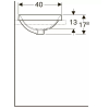  Раковина Geberit VariForm 55х40 см 500.739.01.2
