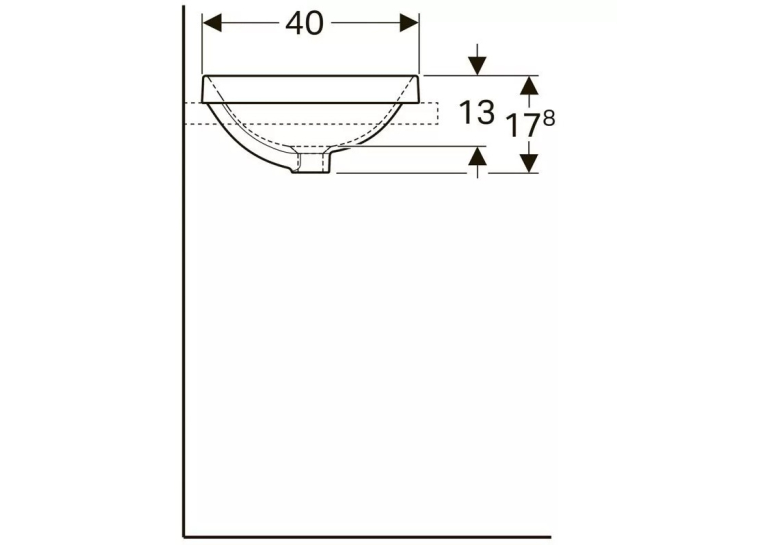  Раковина Geberit VariForm 55х40 см 500.739.01.2