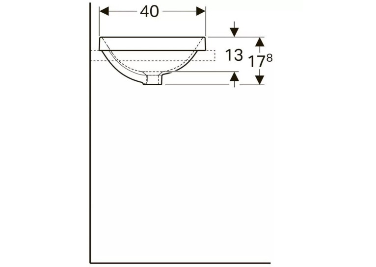  Раковина Geberit VariForm 55х40 см 500.739.01.2