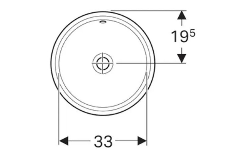  Раковина Geberit VariForm Ø39 см 500.747.01.2