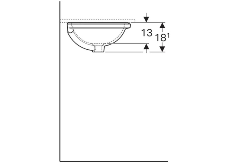  Раковина Geberit VariForm Ø39 см 500.747.01.2