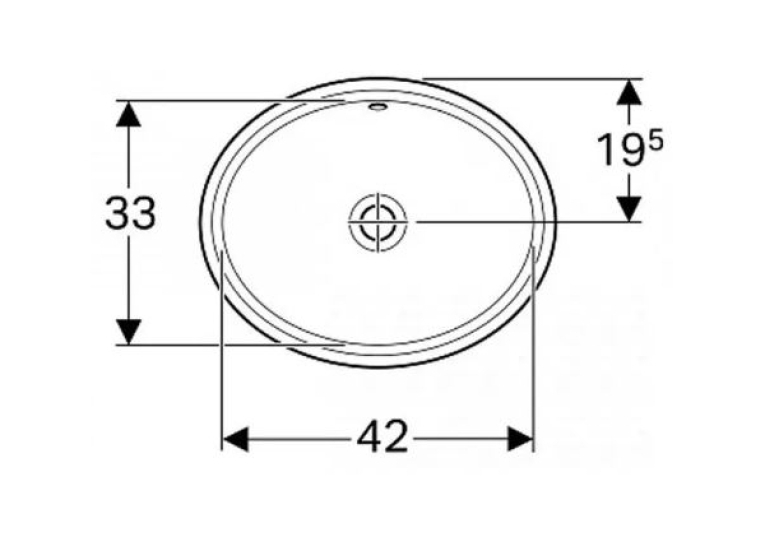  Раковина Geberit VariForm 48х42 см 500.751.01.2