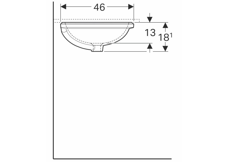  Раковина Geberit VariForm 50х46 см 500.753.01.2