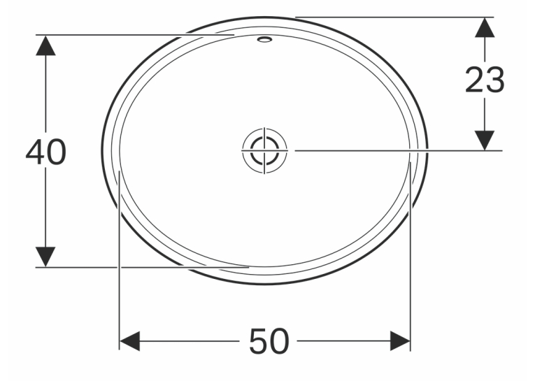  Раковина Geberit VariForm 50х46 см 500.753.01.2