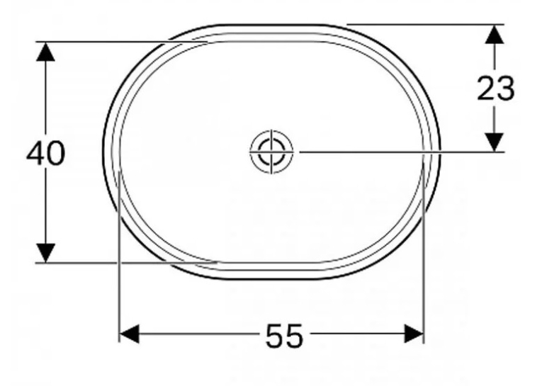  Раковина Geberit VariForm 55х46 см 500.759.01.2