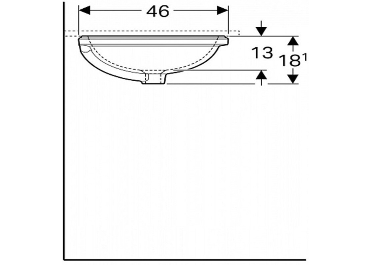  Раковина Geberit VariForm 55х46 см 500.759.01.2