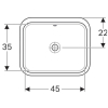  Раковина Geberit VariForm 45х44 см 500.761.01.2