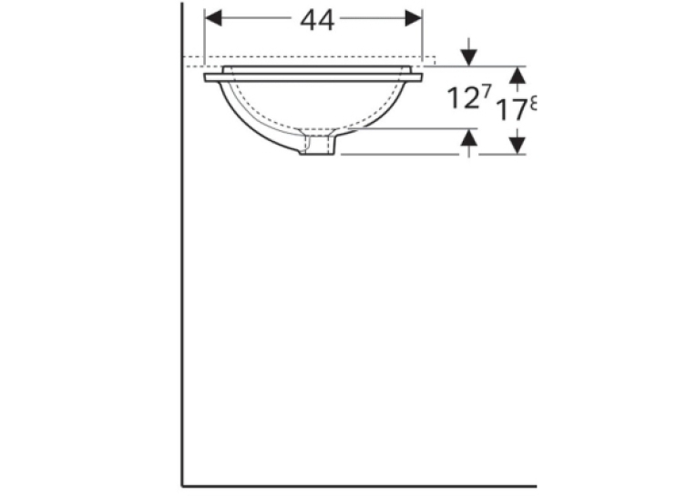  Раковина Geberit VariForm 45х44 см 500.761.01.2