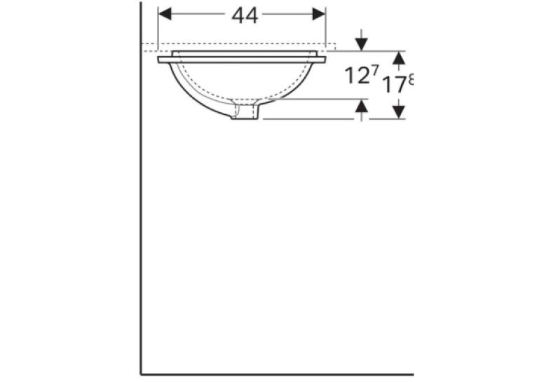  Раковина Geberit VariForm 45х44 см 500.761.01.2