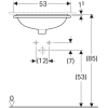  Раковина Geberit VariForm 45х44 см 500.763.01.2