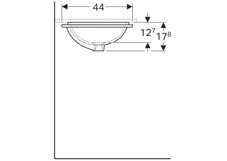  Раковина Geberit VariForm 45х44 см 500.763.01.2