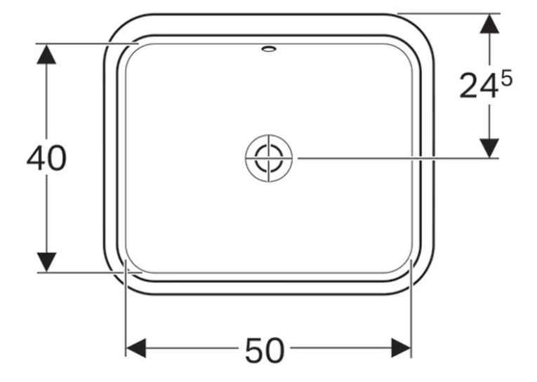 Раковина Geberit VariForm 50х49 см 500.765.01.2