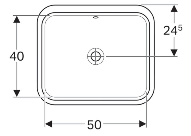 Раковина Geberit VariForm 50х49 см 500.765.01.2