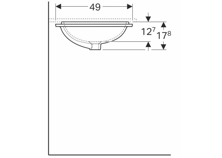 Раковина Geberit VariForm 50х49 см 500.765.01.2