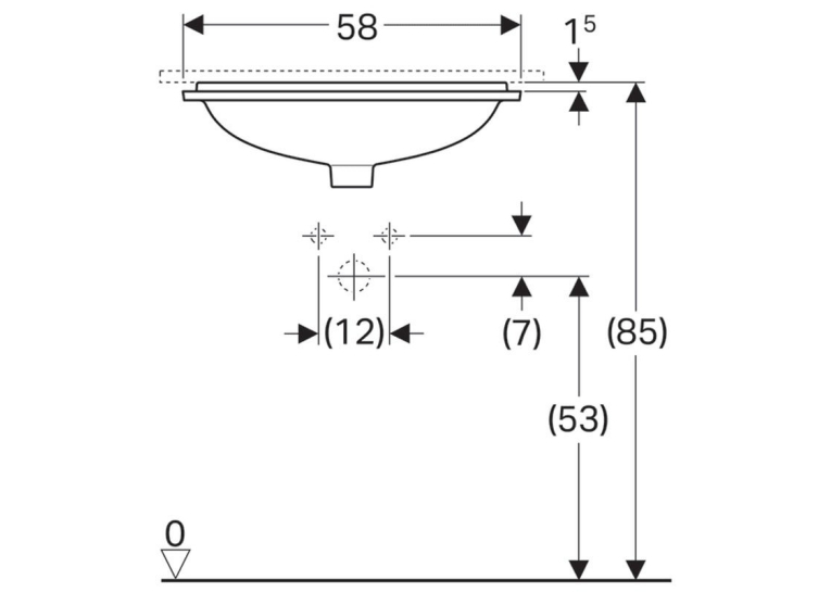 Раковина Geberit VariForm 50х49 см 500.765.01.2