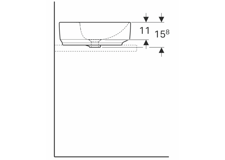 Раковина Geberit VariForm Ø45 см 500.769.01.2