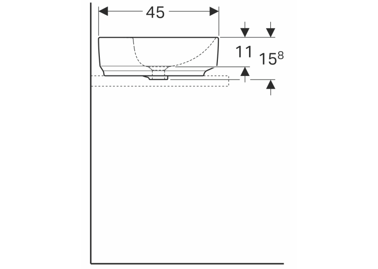  Раковина Geberit VariForm 60х45 см 500.772.01.2