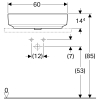  Раковина Geberit VariForm 60х45 см 500.772.01.2