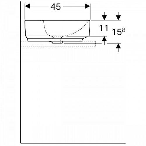 Раковина Geberit VariForm 60х45 см 500.773.01.2