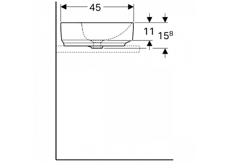  Раковина Geberit VariForm 60х45 см 500.773.01.2