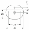 Раковина Geberit VariForm 50х40 см 500.775.01.2