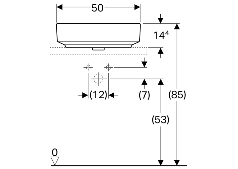 Раковина Geberit VariForm 50х40 см 500.775.01.2