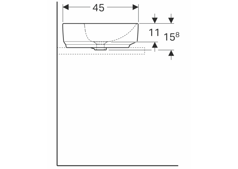 Раковина Geberit VariForm 60х45 см 500.777.01.2