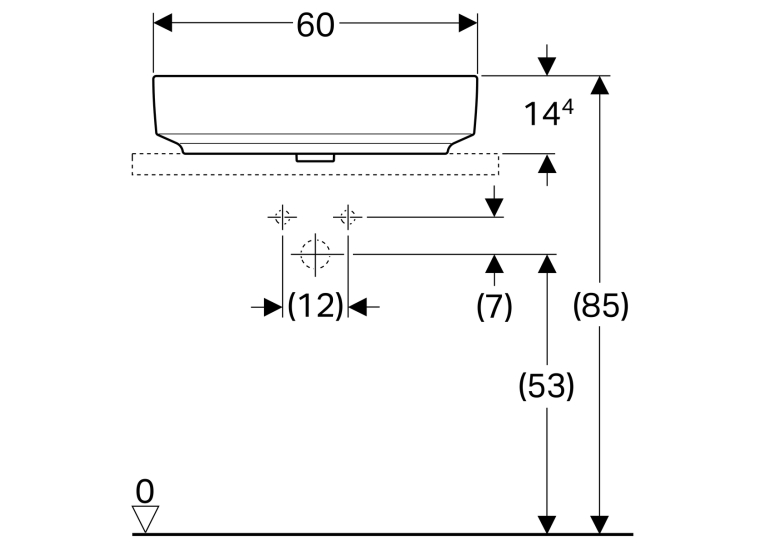 Раковина Geberit VariForm 60х45 см 500.777.01.2