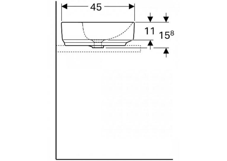  Раковина Geberit VariForm 60х45 см 500.778.01.2