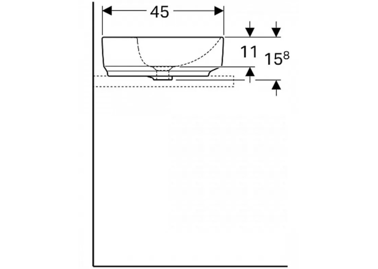  Раковина Geberit VariForm 60х45 см 500.778.01.2