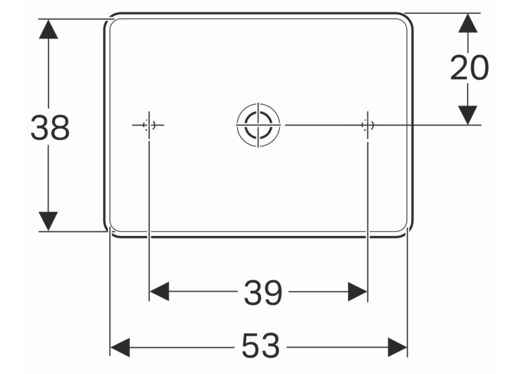  Раковина Geberit VariForm 55х40 см 500.779.01.2