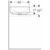  Раковина Geberit VariForm 55х40 см 500.779.01.2