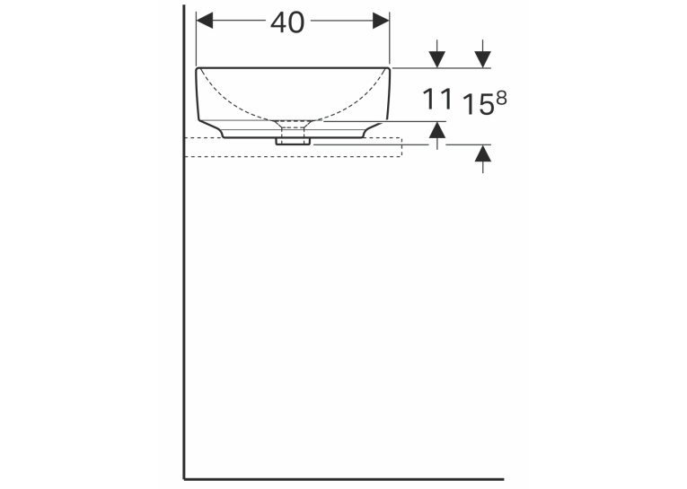  Раковина Geberit VariForm 55х40 см 500.779.01.2
