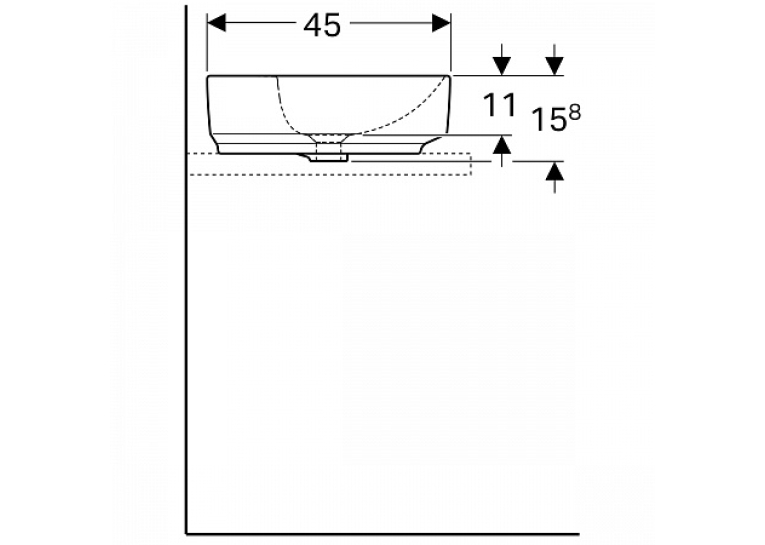  Раковина Geberit VariForm 60х45 см 500.781.01.2