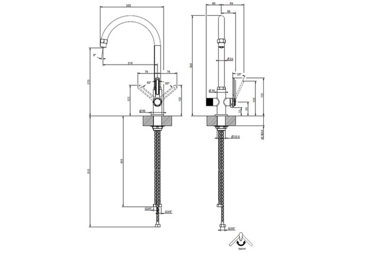 Змішувач для кухні Gessi Officine, Finox (60057149)
