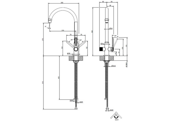 Змішувач для кухні Gessi Officine, Finox (60057149)